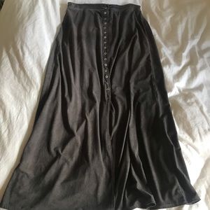 Vintage suede skirt